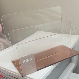 Oxo rose gold pink acrylic eyeshadow palette/office file holder💕💐
